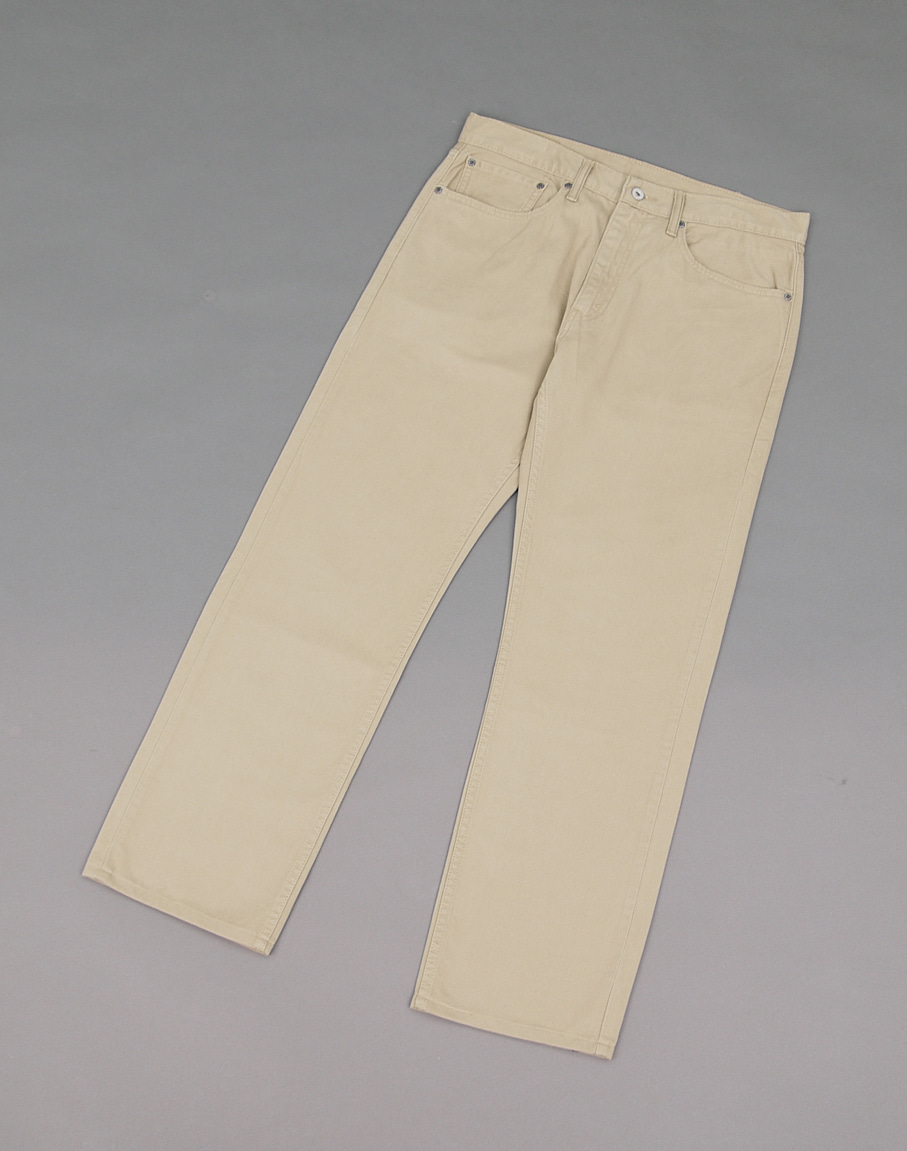 Levi&#039;s 505 White Tap Cotton Twill Regular Fit Pants
